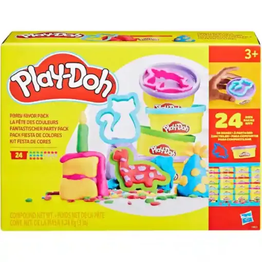 Hasbro Play-Doh 24 tégelyes színes gyurma készlet formákkal