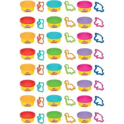 Hasbro Play-Doh 24 tégelyes színes gyurma készlet formákkal