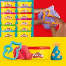 Hasbro Play-Doh 24 tégelyes színes gyurma készlet formákkal