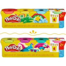 Hasbro Play-Doh 4 tégelyes színes gyurmakészlet
