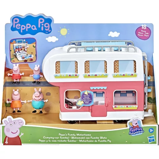 Hasbro Peppa Pig - Peppa malac interaktív lakókocsija figurákkal
