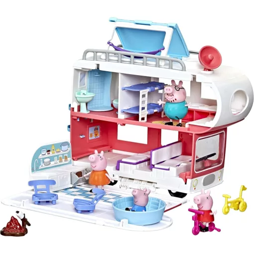 Hasbro Peppa Pig - Peppa malac interaktív lakókocsija figurákkal