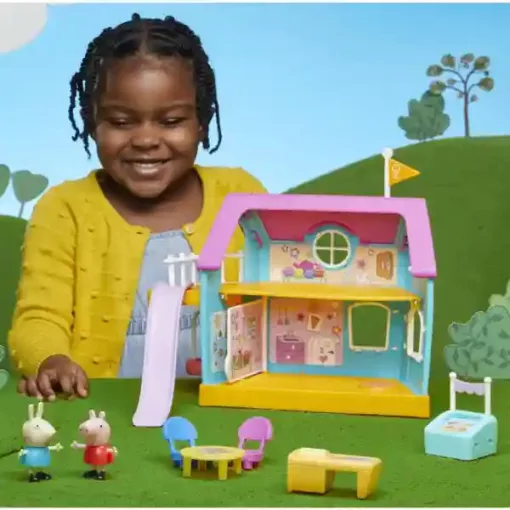 Hasbro Peppa Pig - Peppa malac interaktív klubháza figurákkal