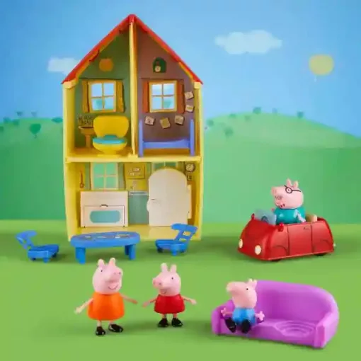 Hasbro Peppa Pig - Peppa malac családi háza figurákkal és kiegészítőkkel