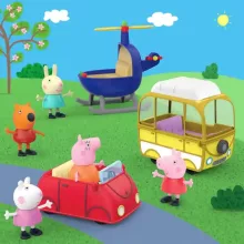 Hasbro Peppa Pig - Peppa malac játékszett járművekkel és figurákkal
