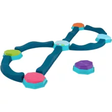 Play Factory 12 darabos interaktív egyensúlyozó "kövek" összekötő gerendákkal készlet