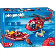 Playmobil 4428 Vízimentők mentőhelikopterrel és mentőhajóval
