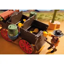 Playmobil 5248 Vadnyugati banditák ponyvás kocsival