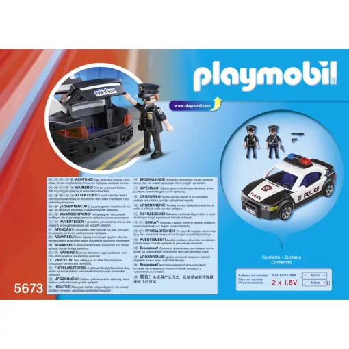 Playmobil 5673 Rendőrautó villogóval és rendőrökkel