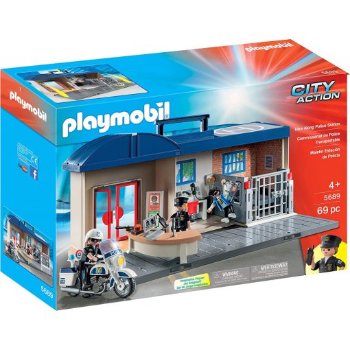 Playmobil 5689 Hordozható rendőrség börtönnel