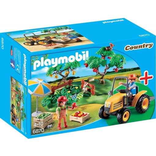Playmobil 6870 Gyümölcsöskert traktorral