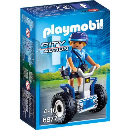 Playmobil 6877 Rendőrnő kétkerekű járgánnyal