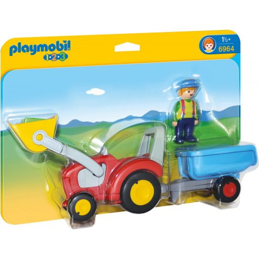 Playmobil 6964 1.2.3 Pali bácsi traktoron