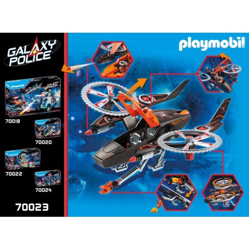 Playmobil 70023 Űrkalózok helikoptere