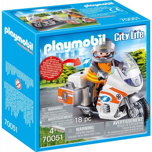 Playmobil 70051 Mentőorvos motorral