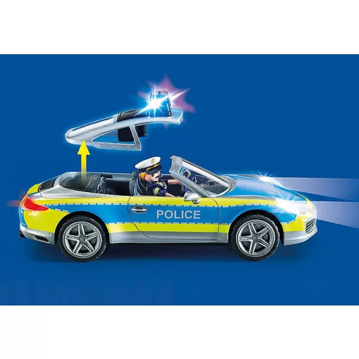 Playmobil 70066 Porsche 911 Carrera 4S rendőrautó fénnyel és hanggal