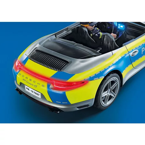 Playmobil 70067 Porsche 911 Carrera 4S rendőrautó fénnyel és hanggal