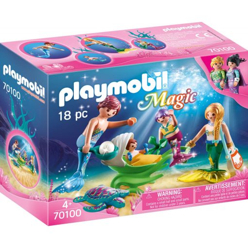 Playmobil 70100 Sellőcsalád kagylóbabakocsival