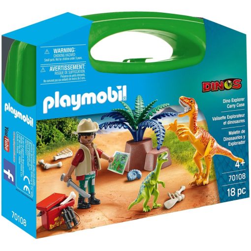 Playmobil 70108 Hordozható dinokutató szett velociraptorokkal