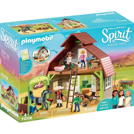 Playmobil 70118 Spirit - Lucky, Pru & Abigail istállója