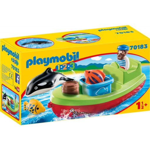 Playmobil 70183 1.2.3 Tengerész halászcsónakkal
