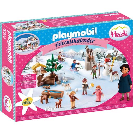 Playmobil 70260 Karácsony - Heidi adventi kalendárium, naptár - Heidi téli világa