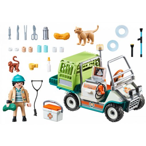 Playmobil 70346 Állatkerti állatorvos járművel