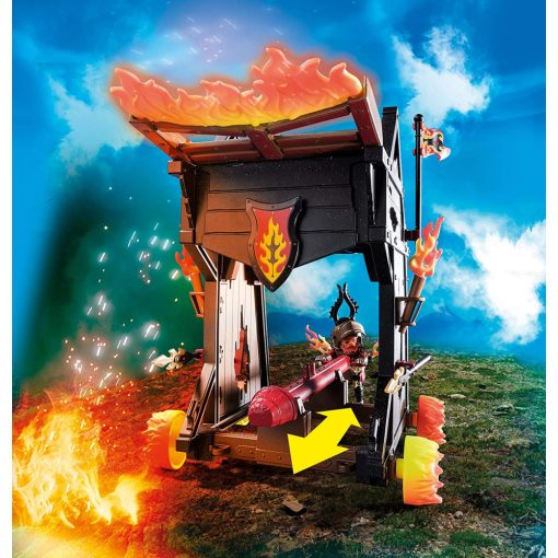 Playmobil 70393 Novelmore - Burnham tüzes faltörő kos