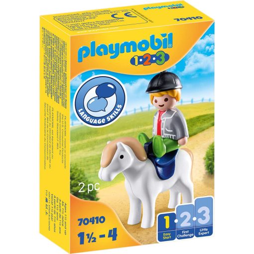 Playmobil 70410 1.2.3 Kisfiú pónival