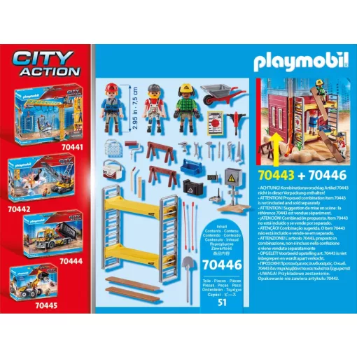 Playmobil 70446 Építési állvány munkásokkal