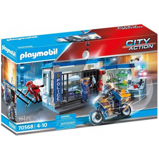 Playmobil 70568 Rendőrség börtönnel és motoros rendőrrel