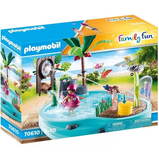 Playmobil 70610 Élménymedence vízspriccelő játékkal