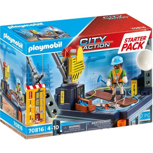 Playmobil 70816 StarterPack Építkezés daruval