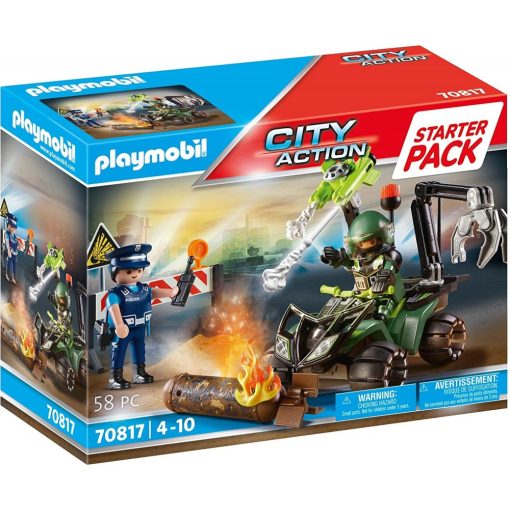 Playmobil 70817 StarterPack Rendőrségi tűzszerész bevetésen