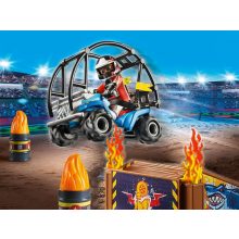 Playmobil 70820 StarterPack Kaszkadőr quaddal és lángoló rámpával