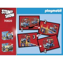 Playmobil 70820 StarterPack Kaszkadőr quaddal és lángoló rámpával