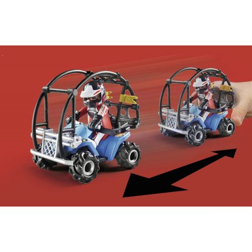 Playmobil 70820 StarterPack Kaszkadőr quaddal és lángoló rámpával