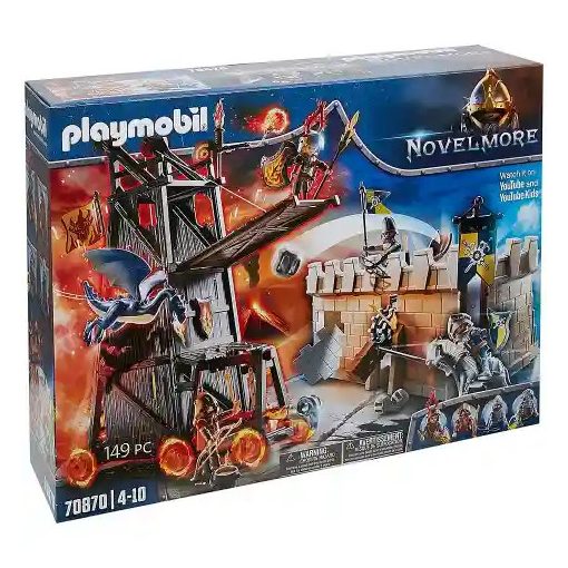 Playmobil 70870 Novelmore - Harci támadó torony várfallal (csomagolássérült)