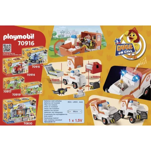 Playmobil 70916 Duck On Call - Mentőautó fénnyel és hanggal