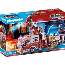 Playmobil 70935 Óriás amerikai létrás tűzoltóautó vízágyúval