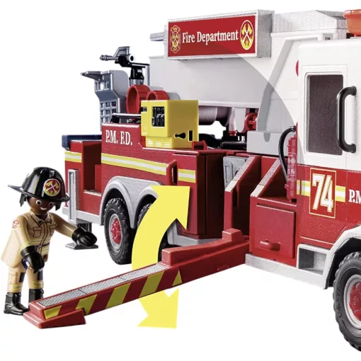 Playmobil 70935 Óriás amerikai létrás tűzoltóautó vízágyúval