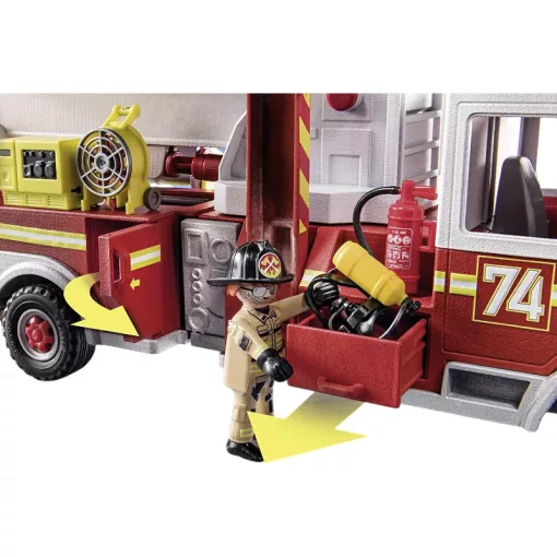 Playmobil 70935 Óriás amerikai létrás tűzoltóautó vízágyúval
