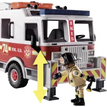 Playmobil 70935 Óriás amerikai létrás tűzoltóautó vízágyúval