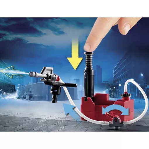 Playmobil 70935 Óriás amerikai létrás tűzoltóautó vízágyúval