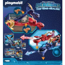 Playmobil 71080 Dragons: The Nine Realms - Wu és Wei Junnal és Eugene-vel