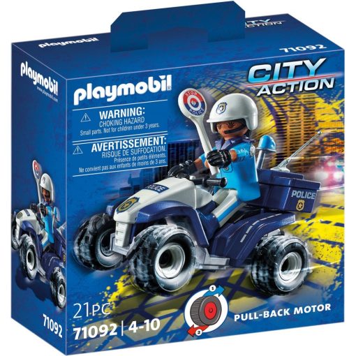 Playmobil 71092 Hátrahúzós rendőr quad