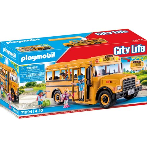 Playmobil 71094 Amerikai iskolabusz fénnyel