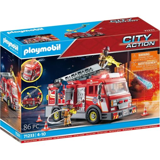 Playmobil 71233 Létrás tűzoltóautó fénnyel és hanggal
