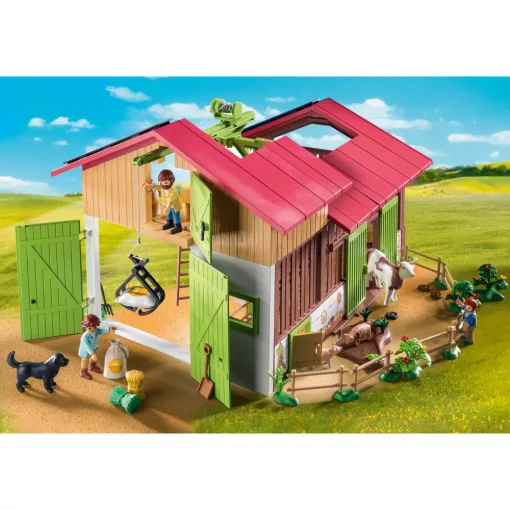 Playmobil 71304 Nagy farm háziállatokkal és daruval