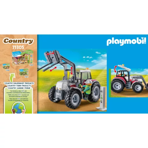Playmobil 71305 Nagy traktor töltőállomással